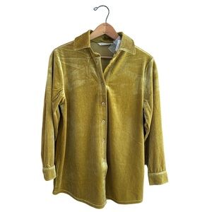 Soft Surroundings textured boyfriend button down